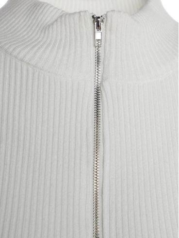Blusão Tricot Cropped Feminino BRANCO