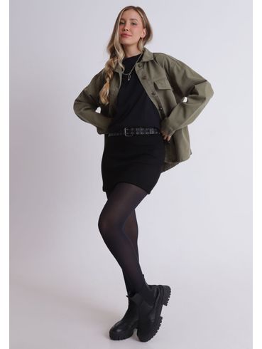 Saia curta em suede