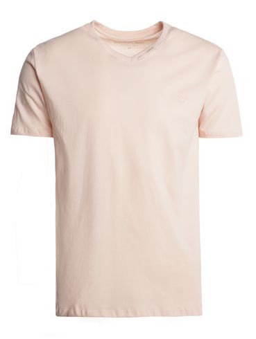 Camiseta Básica Gola V Masculina ROSA