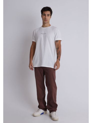 Calça reta veludo