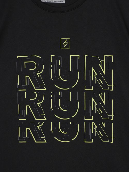 Camiseta Esportiva Dry Plus Size Masculina PRETO