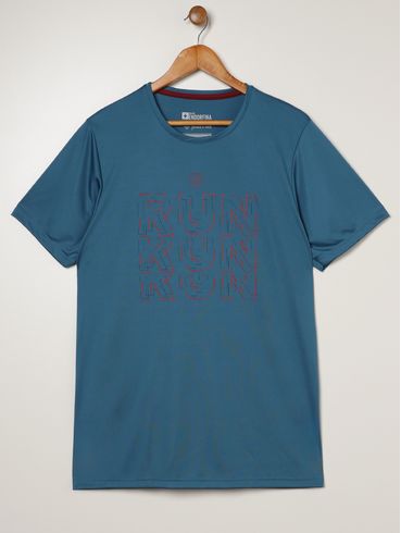 Camiseta Esportiva Dry Plus Size Masculina AZUL