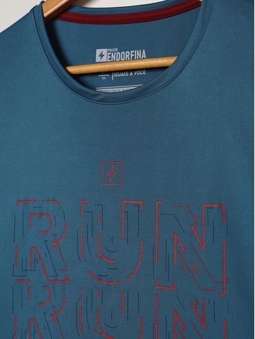 Camiseta Esportiva Dry Plus Size Masculina AZUL