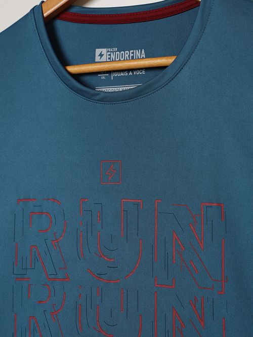 Camiseta Esportiva Dry Plus Size Masculina AZUL