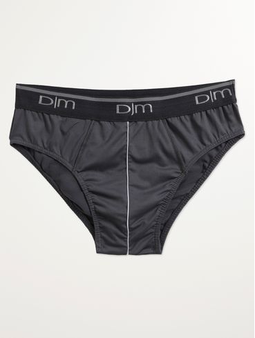 Cueca Slip Masculina Cinza Escuro
