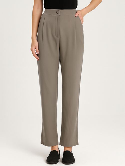 Calça Alfaiataria Reta Feminina CINZA