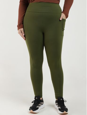 Calça Legging Poliamida Vels Plus Size Feminina VERDE