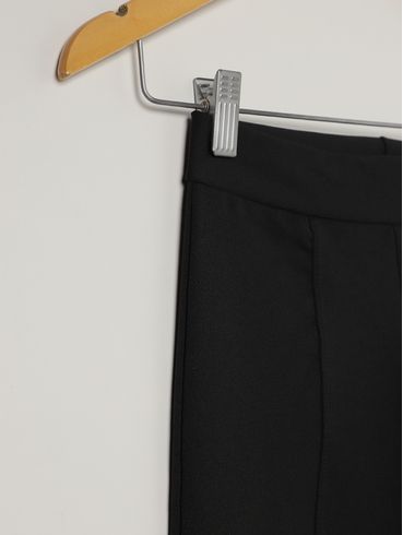 Calça Malha Apeluciada Juvenil Para Menina - PRETO