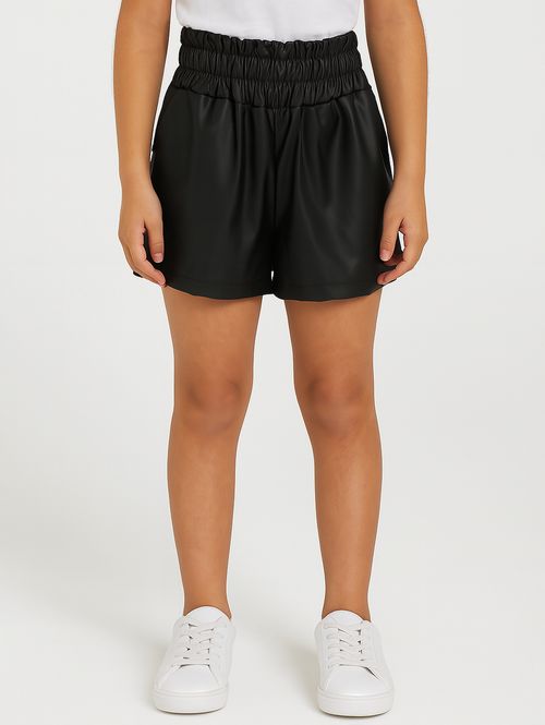 Short Clochard Juvenil Para Menina - PRETO