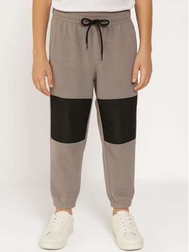 Calça Fleecê Infantil Para Menino - CINZA