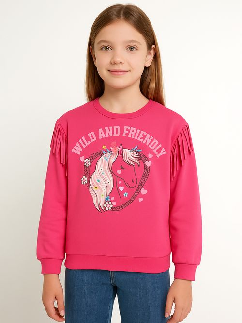Moletom Kid+ Infantil Para Menina - ROSA