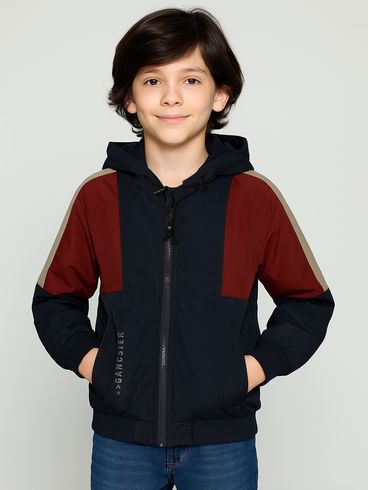 Casaco Dupla Face Infantil Para Menino - MARINHO