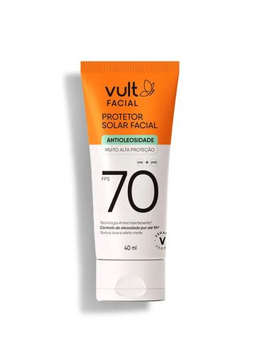 Protetor Solar Facial FPS 70 Antioleosidade Vult UNICO