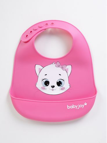 Babador Silicone Infantil Para Bebê - ROSA