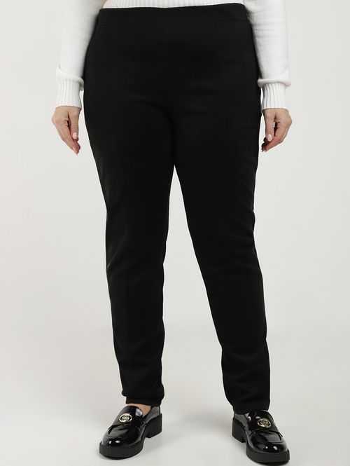 Calça Suede Plus Size Feminina PRETO