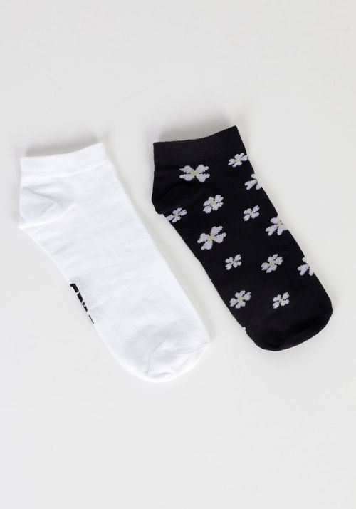 Kit meia sapatilha flores