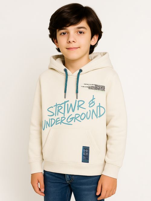 Moletom Infantil Para Menino - OFF WHITE