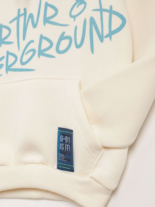 Moletom Infantil Para Menino - OFF WHITE