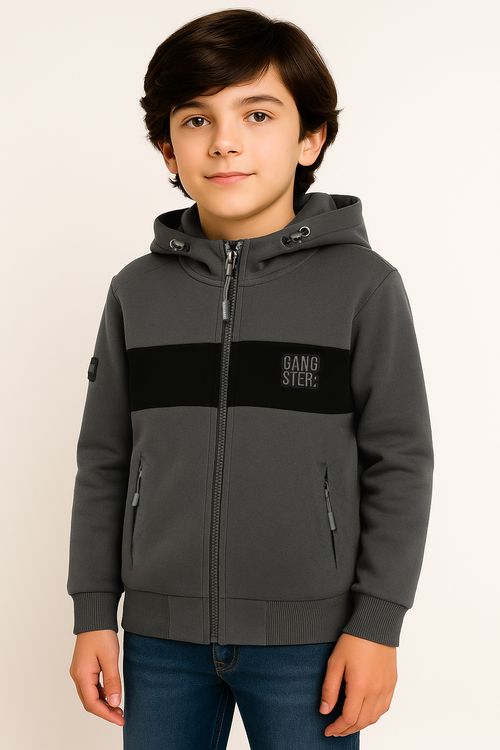 Jaqueta Soft Infantil Para Menino - GRAFITE