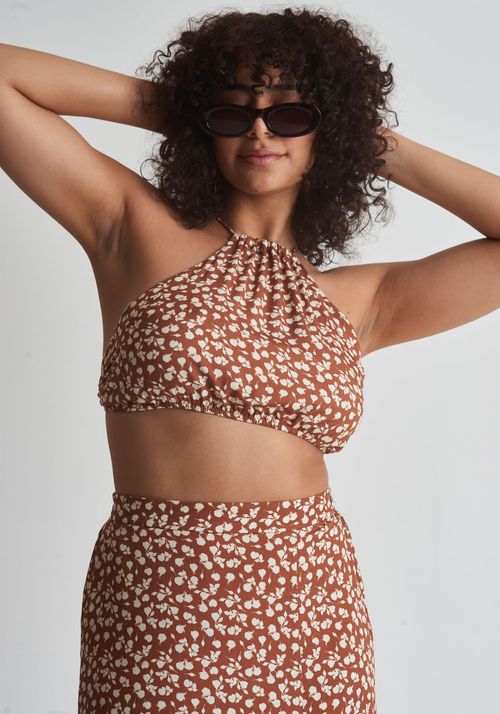 Blusa top estampa floral