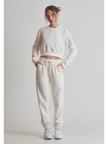 Moletom Cropped Off White