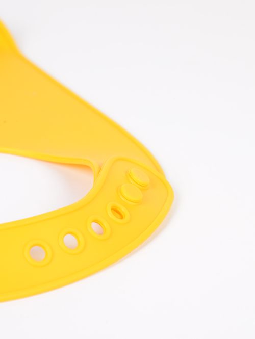 Babador Silicone Infantil Para Bebê - AMARELO