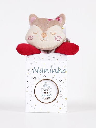 Naninha Plush Infantil Para Bebê - VINHO