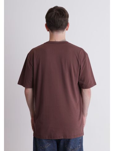 Camiseta básica marrom