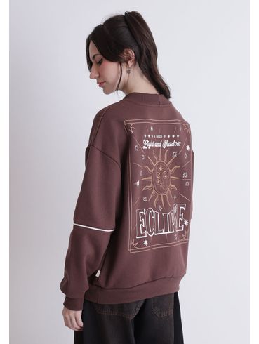 Moletom oversized estampa eclipse