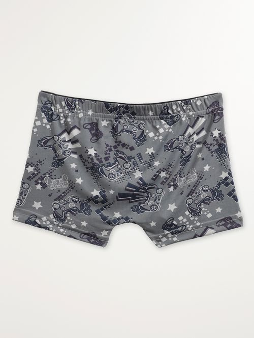 Cueca Boxer Juvenil Para Menino - CINZA