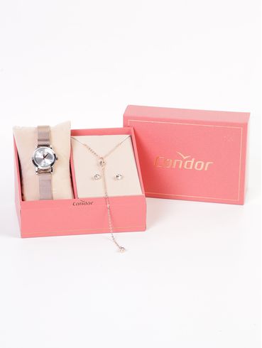 Relógio+Acessório Condor Feminino ROSE