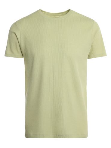 Camiseta Texturizada Manga Curta Eletrón Masculina VERDE CLARO
