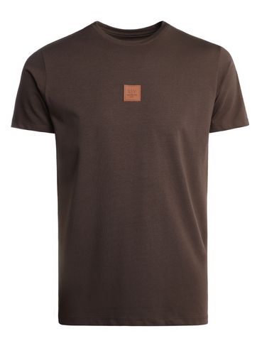 Camiseta Algodão Peruano Eletrón Masculina MARROM