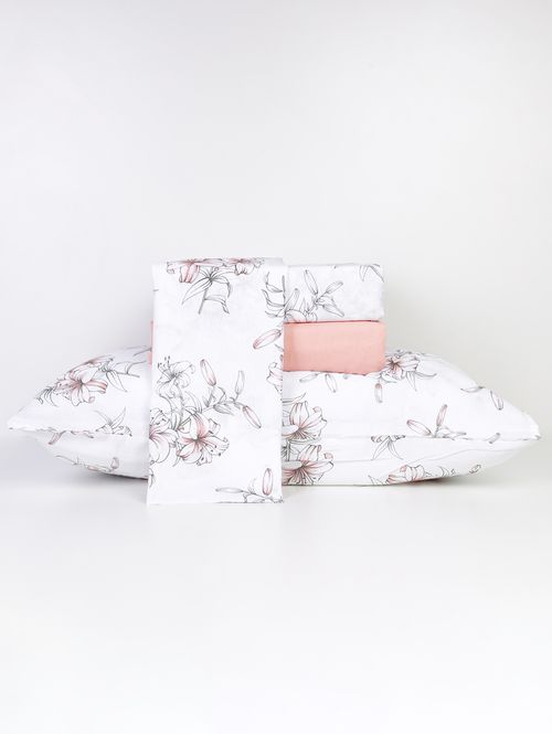 Jogo de Lençol Queen Duplo Crystal Teka ROSA