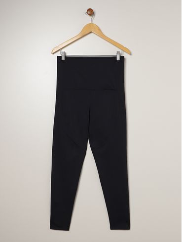 Calça Legging Modeladora Plus Size Feminina PRETO