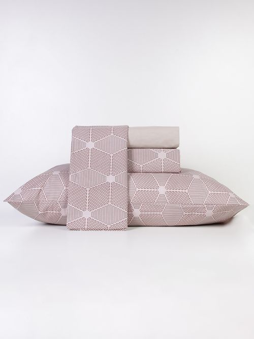 Jogo de Lençol King Duplo Diamante Teka ROSE