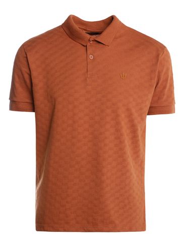Polo Manga Curta Masculina MARROM