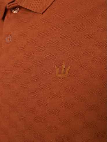 Polo Manga Curta Masculina MARROM