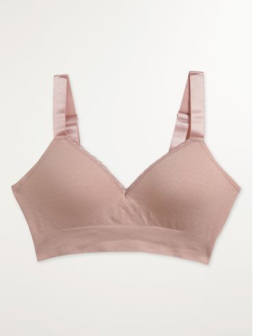 Sutiã Bojo Comfort Sem Costura Plus Size Feminino ROSA