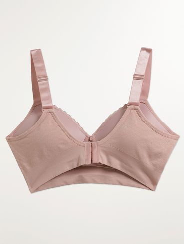 Sutiã Bojo Comfort Sem Costura Plus Size Feminino ROSA