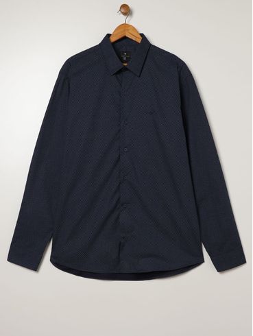Camisa Nobre Gravataria Plus Size Masculina MARINHO