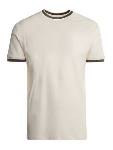 Camiseta Manga Curta Eletrón Masculina NATURAL