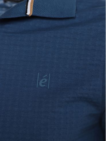 Polo Manga Curta Elétron Masculina AZUL