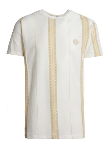 Camiseta Manga Curta Listrada Eletrón Masculina BRANCO
