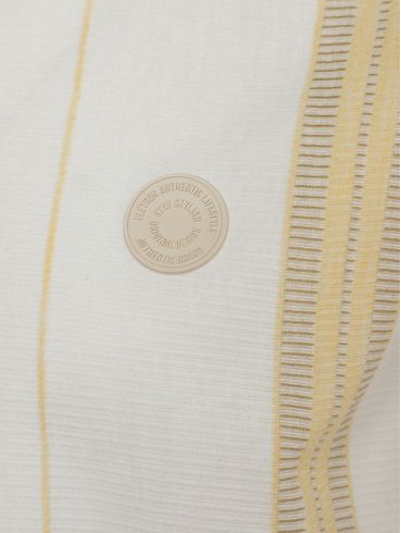 Camiseta Manga Curta Listrada Eletrón Masculina BRANCO