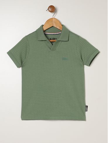 Polo Manga Curta Infantil Para Menino - VERDE