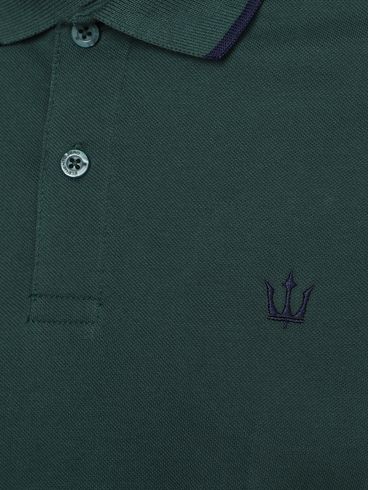 Polo Piquet Manga Curta Masculina VERDE