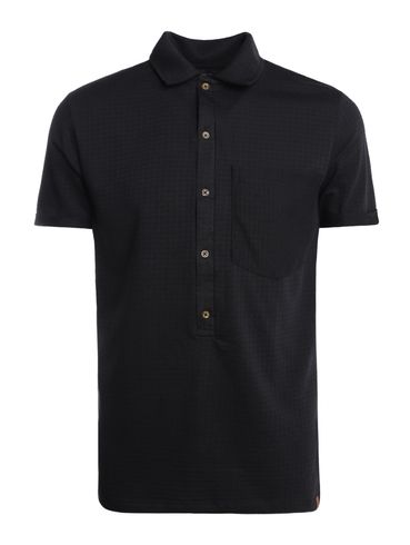 Polo Manga Curta Eletrón Masculina PRETO