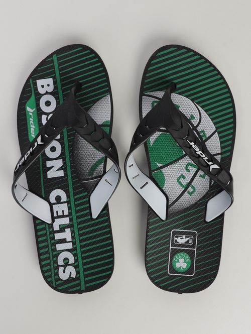 Chinelo Street Duo Nba Rider Masculino PRETO/VERDE/BRANCO