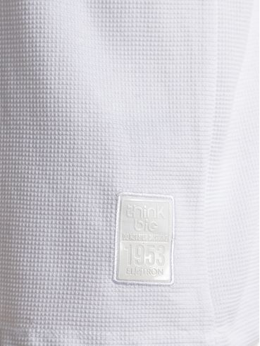 Camiseta Texturizada Manga Curta Eletrón Masculina NATURAL